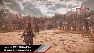 Horizon Forbidden West  All Melee Pit Challenges and Questline Guide The Enduring Trophy [upl. by Bushey]