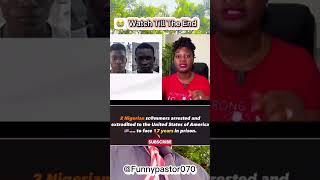 Two Nigerian Scammers Arrested Verydarkblackman markangelcomedy trending viralvideo fyp [upl. by Ellehsad622]