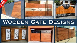 Latest Wooden Gate Designs  Modern Driveway Wooden Gate Designs  CNC Gate  Main Wood Gates [upl. by Amaryllis]