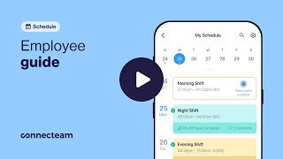 Connecteam  User Guide  Schedule [upl. by Orran]