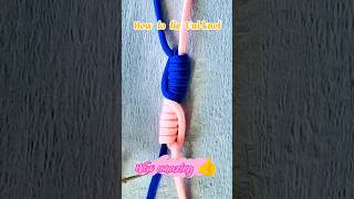 How to tie Uniknot shortvideo knot knottutorial rope ropetrick diy music remix alanwalker [upl. by Newell291]