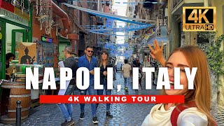 🇮🇹Naples Italy  Walking the Streets of Italy  City Walking Tour  4K HDR  60fps [upl. by Hayalat]