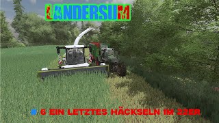 LS22 Landersum 6 Ein letztes Häckseln im 22er [upl. by Ronyar]