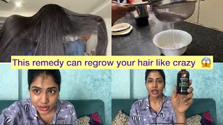 My haircare routine for regrowing hair home remedy for hairfall hairfall remedy [upl. by Adlesirc]