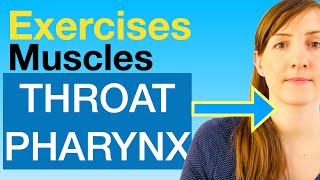 EXERCISES for THROAT muscles Dysphagia Pharynx [upl. by Hannie]