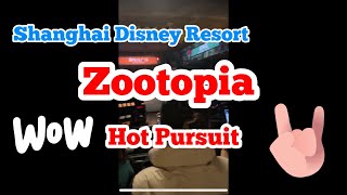 Shanghai Disney Zootopia Hot Pursuit full ride POV [upl. by Maillw]