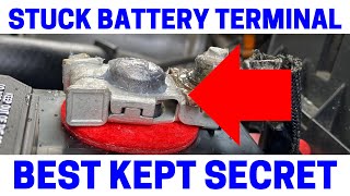 Car Battery Terminal Stuck  Easy Fix [upl. by Garlen671]