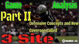 Get Better at Madden  Part 2  Get better with Defensive Concepts  Another coverage learn  3 Site [upl. by Culley613]