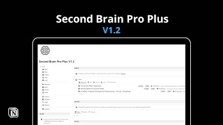 Second Brain Pro Plus V12 Notion Template Walkthrough [upl. by Sorkin]