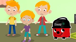 ANIMATED HENRY HOOVER STORY  The one where Henry the Hoover Joins the Family  Fun Video for Kids [upl. by Esikram]