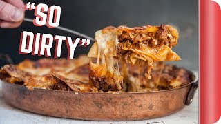 The Ultimate Cheat Day Lasagna  Sorted Food [upl. by Nnalatsyrc]