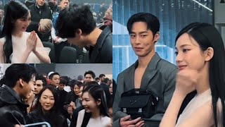 aespa KARINA got along with Lee Jaewook at the Prada Show ft Win Metawin amp Kentaro Sakaguchi [upl. by Ylreveb]