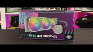 UNBOXING MASTER LIQUIDE 360L Core White Watercooling Cooler [upl. by Rebak]