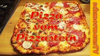 Pizza vom Pizzastein im Gaskugelgrill Outdoorchef Roma backen [upl. by Aklog]