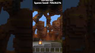 Minecraft Badland Mountain Cave  Minecraft 118 Seeds  Minecraft Bedrock Seeds  MCPE Seeds [upl. by Dibb]