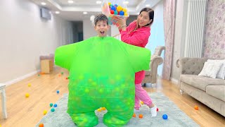 Kids Filled The Costume with all The Balls Story  Kids Funny STORY SONG [upl. by Hefter361]