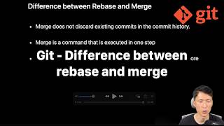 Git  Difference between Rebase and Merge [upl. by Wilburn700]