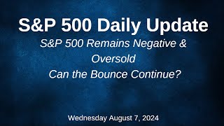 SampP 500 Daily Market Update for Wednesday August 7 2024 [upl. by Abebi]