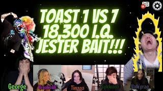 Disguised Toast 1 VS 7 the CORPSE Lobby after Partner Tina gets killed using 18300 IQ Jester Bait [upl. by Magena]