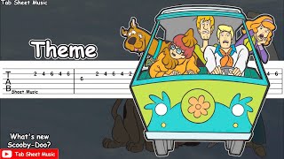 Whats new Scooby Doo  Theme Guitar Tutorial [upl. by Jodie]