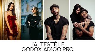 Jai testé le GODOX AD100pro  Un TOUT PETIT flash de studio sur batterie [upl. by Eirbua]