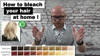 How to bleach your hair at home  hairdresser tips [upl. by Omik]