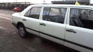 Mercedes Benz W124 Limousine 300D Manual 6 door Limo In Castricum Netherlands [upl. by Eceinahs]