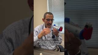 National Asthma Awareness Month DrAlbustami shares how to properly use your inhaler with a spacer [upl. by Berwick]