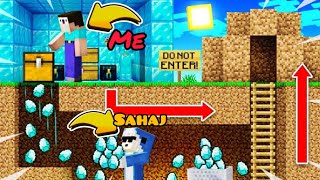 Sahaj Stole All Of My Diamonds In Minecraft  Minecraft Diamond  Solus Noob [upl. by Auahsoj886]