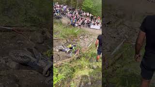 Mario Roman rock bed hill climb crash VALLEYS HARD ENDURO RD1 [upl. by Lerraj]