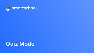 Smartschool Quiz Mode [upl. by Artep]