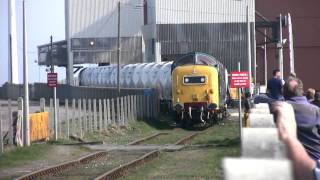 East Coast Deltic 55022 Royal Scots Grey Lynemouth to North Blyth Freight [upl. by Conias]