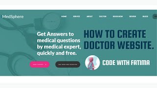 Building a Modern Doctor Appointment Website  HTML amp CSS Tutorial [upl. by Onailerua730]