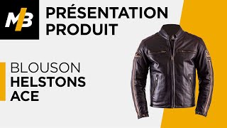 Blouson HELSTONS ACE avis en vidéo par Motoblouz [upl. by Calore]