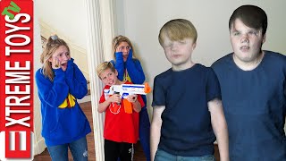 Getting Glitchy With Super Hero Kids Ethan and Cole Virtual Reality Trouble [upl. by Merrick]