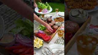 How to Make a Cheeseburger Board I Memorial Day Recipes summerrecipes [upl. by Drazze]