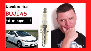 😎 Como CALIBRAR y cambiar BUJÍAS de iridium de un AUTO Honda Civic 2010 2011 2012 2013 2014 2015 [upl. by Alemrac358]