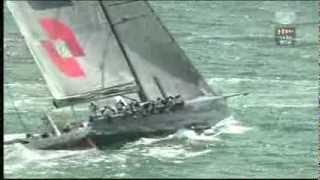 Rolex Fastnet Race 2013  the last start the massive 100ft monohulls in IRC Z and CK [upl. by Tshombe426]