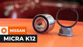 Wie NISSAN MICRA K12 Radlager hinten wechseln AUTODOC TUTORIAL [upl. by Sachiko]