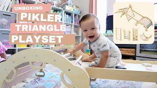 unboxing the bluewood pikler triangle playset [upl. by Nassir697]