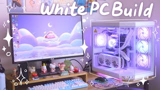 Building my first PC  White Aesthetic RTX4080 Super Hyte Y70 Gaming amp Productivity build [upl. by Radford779]