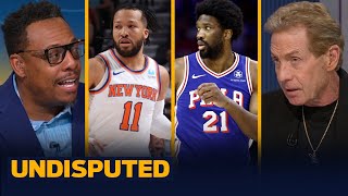 Jalen Brunson scores 41 to help Knicks eliminate 76ers will face Pacers in 2nd round  UNDISPUTED [upl. by Helbon]