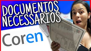 Inscrição do Coren documentos necessários [upl. by Netsirk]