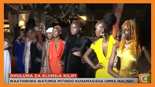 Waathiriwa wa dhuluma za kijinsia watumia mitindo kuhamasisha umma Malindi [upl. by Corinna]