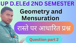 DELED SECOND SEMESTER MATHआयतन एवं धारिता की संकल्पना  Raste per aadharit prashn part 2 [upl. by Jelle927]