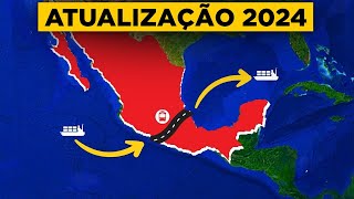 O Progresso da Construção do Corredor no México que dará FIM ao Canal do Panamá [upl. by Alleahcim]