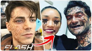 Actors Painful Prosthetics amp Makeup In THE FLASH [upl. by Paapanen]