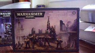 Imperial Guard Cadian amp Catachan Command Squad box 2009 review part 12 [upl. by Wayne]