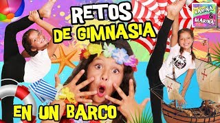 🤸‍♀️ ¡RETOS de GIMNASIA RÍTMICA en el BARCO 🛳 🎀 GIMNASIA RÍTMICA y GIMNASIA ARTÍSTICA en VERANO [upl. by Aehsel32]