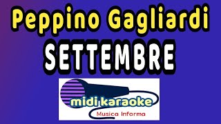 Peppino Gagliardi  SETTEMBRE  karaoke [upl. by Py]